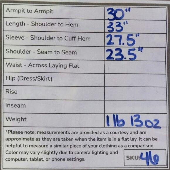 Carhartt 3XL Tall Navy Heavy Work Wear Button Down Leather Tag Velcro Patch - Picture 10 of 10